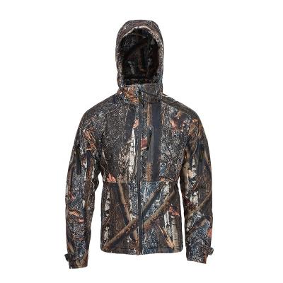 China Waterproof Custom Made Men Waterproof Breathable Camouflage Fishing Camouflage Rain Jacket Outdoor Hunting Jacket for sale