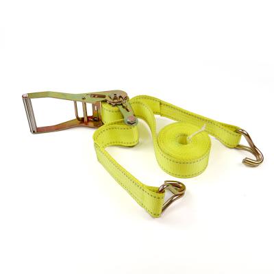 China Lashing Cargo Lashing Strap 2inch 50mm Tire 4000kgs Tie Down Lashing Ratchet Cargo Lashing Down Belt Ratchet Tie Down for sale