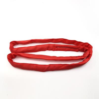 China Lifting Goods 8T 10T 12T Polyester Round Soft Round Tubular Webbing Sling For Lifting for sale