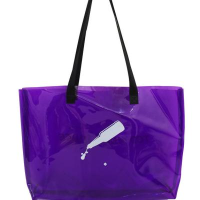 China Fashion Bag Unisex Clear Fashion Shopping Bag Transparent PVC Sequin Bag for sale