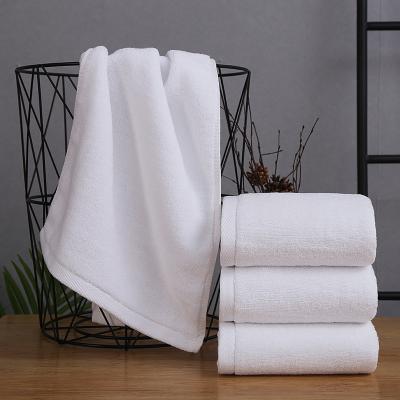 China Sustainable Wholesale Hotel Towels Custom Colors 100% Solid Weighted Bath Towels Skin-Friendly Polyester Bamboo Fiber Cotton for sale