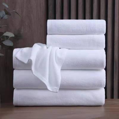 China Viable Hot Selling Amazon/Ebay/Aliexpress Customized Plain Terry Hotel White 100% Cotton Bamboo Fiber Polyester Bath Towel for sale