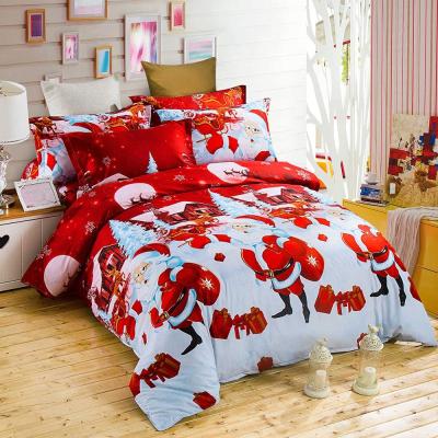 China Nondisposable Cheap Christmas Kids 3D Printed Bedding Set For Girls King Size Home Hotel 100% Cotton Bed Sheet Cartoon Bedding Set Full Size for sale