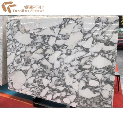 China Arabescato Carrara white marble slab polished available for sale