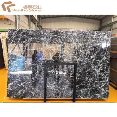 China Cheap Price Black Galaxy Marble Tiles For Sale for sale