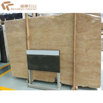 China Cheapest Golden Travertine Marble Tiles For Wall for sale