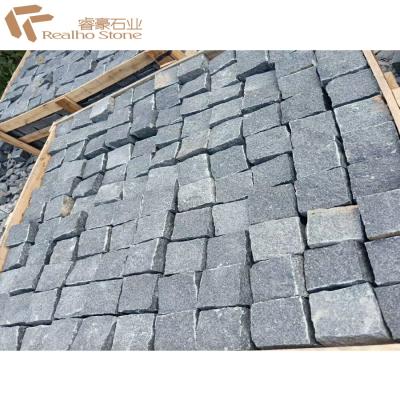 China Chinese Nero Impala Granite Pavers Cobblestone for sale