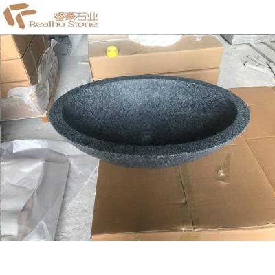 China Customized G654 Grey Granite Round Basin Stone Basin for sale