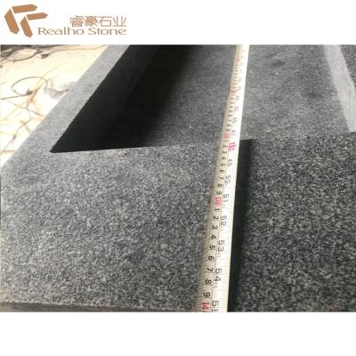 China Customized G654 Grey Granite Stone Basin for sale