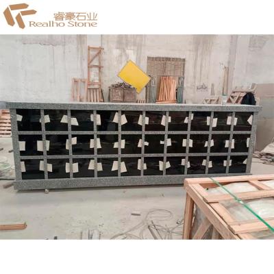 China European Style Granite Columbarium Niche Tombstone for sale