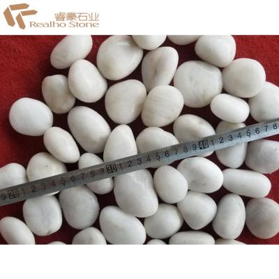 China High Polished White Decorative Pebbles for Landscaping for sale