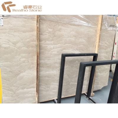 China Polished Oman Beige Marble Slabs For Flooring Tiles And Walls for sale