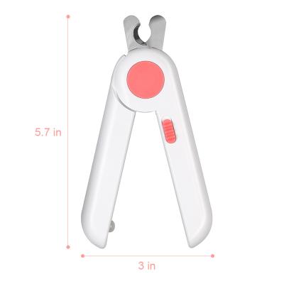 China Safe Viable Pet Nail Scissors with LED Dog Grooming Scissors for Trimming Cats and Dogs Nails and Claws Dog Nail Clippers for sale