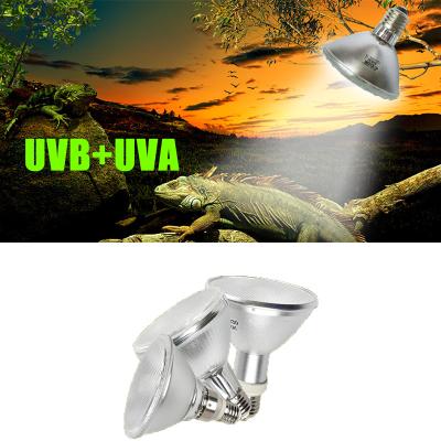 China 35W 50W 70W 100W 150W 4000K 6000K E27 Socket New Metal Dome Uva Fixable Uvb 3.0 Heater Lamp Reptile UV Light for sale