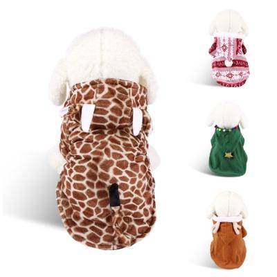 China Stocked Warm Christmas Pet Clothes Dog Winter Clothes Dog Clothes Apparel for sale