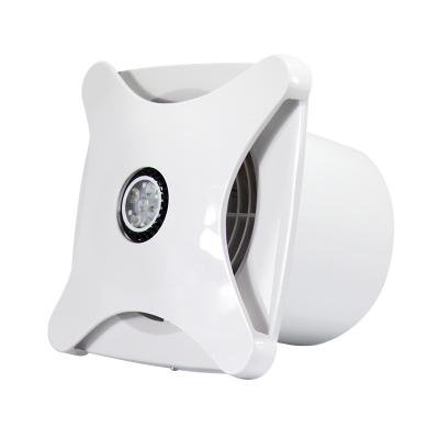 China 6 Inch HVAC One Way Toilet Ventilation Exhaust Fan Wall Mounted Bathroom Ceiling Fan With Turn On Lamp for sale