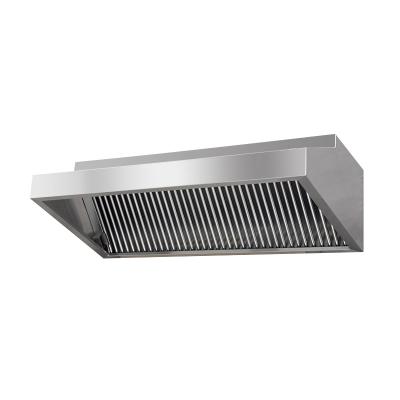 China Hotel Chain Wall Mounted Commercial Hood 304 Stainless Steel Custom For Restaurant for sale