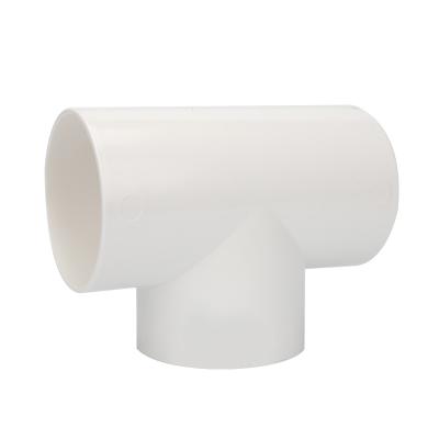 China Modern Plastic 3 Way Piping Connector Pipe Fitting Tee Reducer PVC T For Modern HVAC Graphic Design Hotel for sale