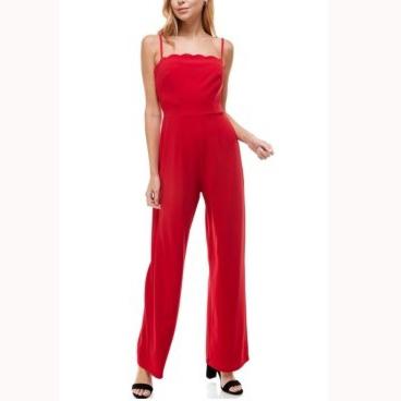 China Sustainable Stock Womens Wide Leg Jumpsuit Womens Clothing One Piece Overflows Clearance Excess Stocks for sale