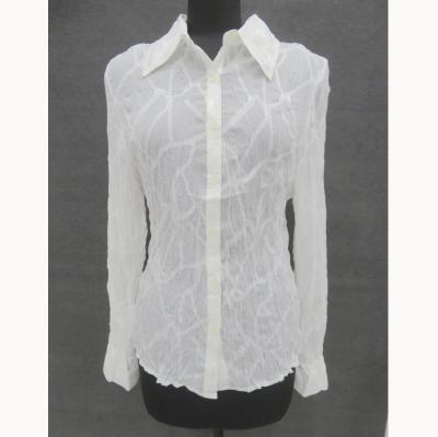 China USA Sustainable Top Solid Casual Ladies Spring Blouse Women's In-stock Items Ready Made Stocklots for sale