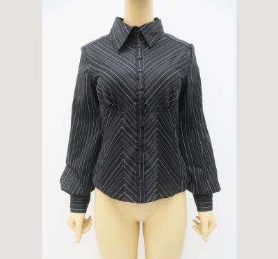 China Breathable Top Solid Casual Ladies Winter Ladies Shirt Womens In-Stock Ready Made Surplus USA Stock Clearance for sale