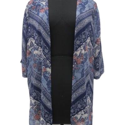 China 100% hot sale ladies kimono jacket japanese style ladies kimono high quality cotton ladies cardigan kimono for sale