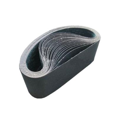 China Unallroy and low alloy silicon carbide sanding belts for pure and low alloy steels for sale