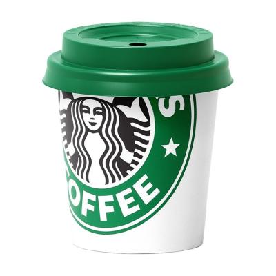 China Disposable Custom Logo aper Coffee  Cup Disposable  With Lids Take away  Coffee Paper Cup With Lid for sale