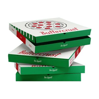 China Recyclable Custom Printed size design Corrugated Cardboard Pizza Packaging Boxes Price Supplier for sale