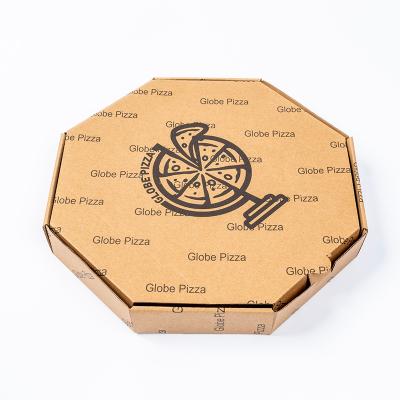 China Recycled Materials custom printed kraft paper pizza paper box packing with logo for food packaging box for sale