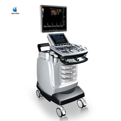 China Metal Hospital Digital 3D/4D Full Color Doppler Ultrasound Medical Instruments BT-UD90 With Trolley Ultrasound Scanner Machine for sale