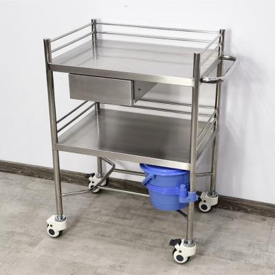 China BT-SIT021 Cheap Medical Hospital Treatment Trolley Price Inpatient Trolley Treatment Trolley, Instrument Trolley With Casters for sale