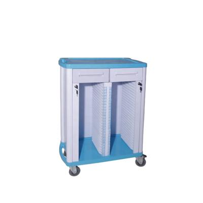 China ABS modern cheap plastic patient record cart BT-CHY001 hospital nurse chart medical cart with record holder price for sale