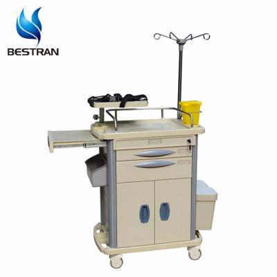 China BT-EY004 Cheap ABS Hospital Furniture ABS Infusion Medical Crash Trolley Crash Trolley Price for sale