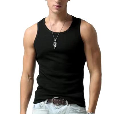 China Sports Direct Wholesale Custom Men's Stretch Yarn Cotton Maillot Summer Vest for sale