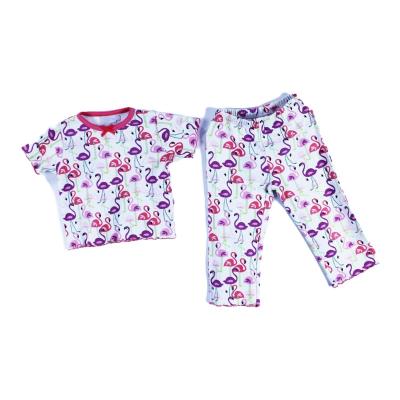 China China Manufacturer Hot Sale Four Comfortable Seasons Short Sleeve Cartoon Print Suit Girls Wear for sale