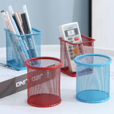 China Popular Free Samples Custom Kids Tin Pen Holder Metal Pen Container Kids Cartoon Metal Pen Container for sale