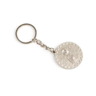 China Moderate Price Europe Metal Multi Function Custom Logo Small Circle Keychain Stainless for sale