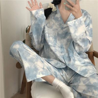 China Wholesale Autumn Winter Breathable Women Comfortable 2 Piece Female Pajamas For Women Long Sleeve 2021 for sale