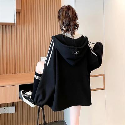 China Lady Hooded Women Casual Solid Color QUICK DRY Long Sleeve Vintage Hoodies Women Sweatshirt Coats for sale