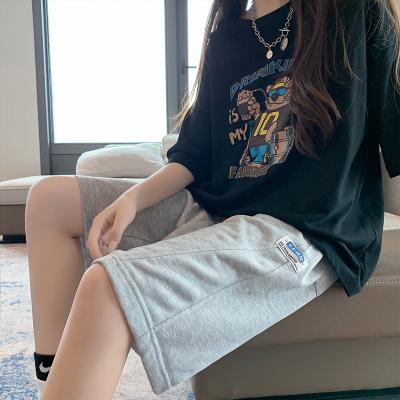 China New Fashion Cotton Womens Casual Gym Womens Sweat Shorts Breathable Shorts Womens Casual Shorts for sale