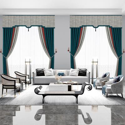 China Valance Light Luxury Ready Made Curtain Double Part European Style Curtains Luxury for sale