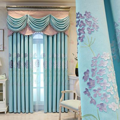 China Light luxury high quality modern fashion low price modern fashion multi lace design printed curtains for sale