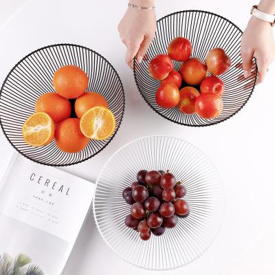 China New Design Sustainable Fruit Metal Basket Kitchen Organizer Mesh Bowl Basket for sale