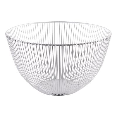 China Sustainable metal fruit basket for kitchen set bread vegetables stainless steel meah basket for sale