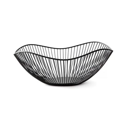 China Sustainable countertop fruit bowl basket kitchen vegetable storage rack stainless steel meah basket for sale