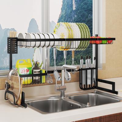 China Sustainable Dish Drying Rack Over The Sink - Large Adjustable Dish Rack Dish Rack For Kitchen Organization Storage Space Saver Shelf Rack for sale