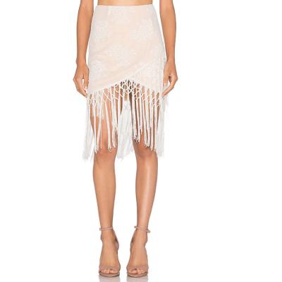 China Plus Size Wrap With Fringe Design Cover Up Lace Mini Pencil Skirt for sale