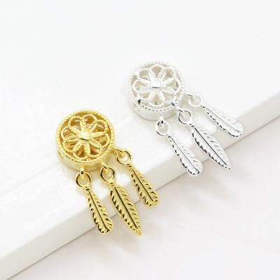 China CLASSIC Wholesale Jewelry Making Traditional Dreamcatcher Accessory Exquisite 925 Sterling Silver Pendant for sale