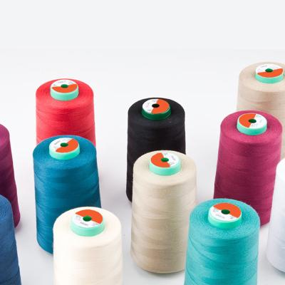 China Water Resistant Polyester Staple Spun Sewing Thread Working Material for sale